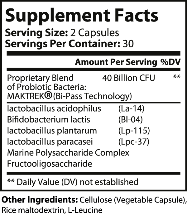 Probiotic- 40 Billion CFU